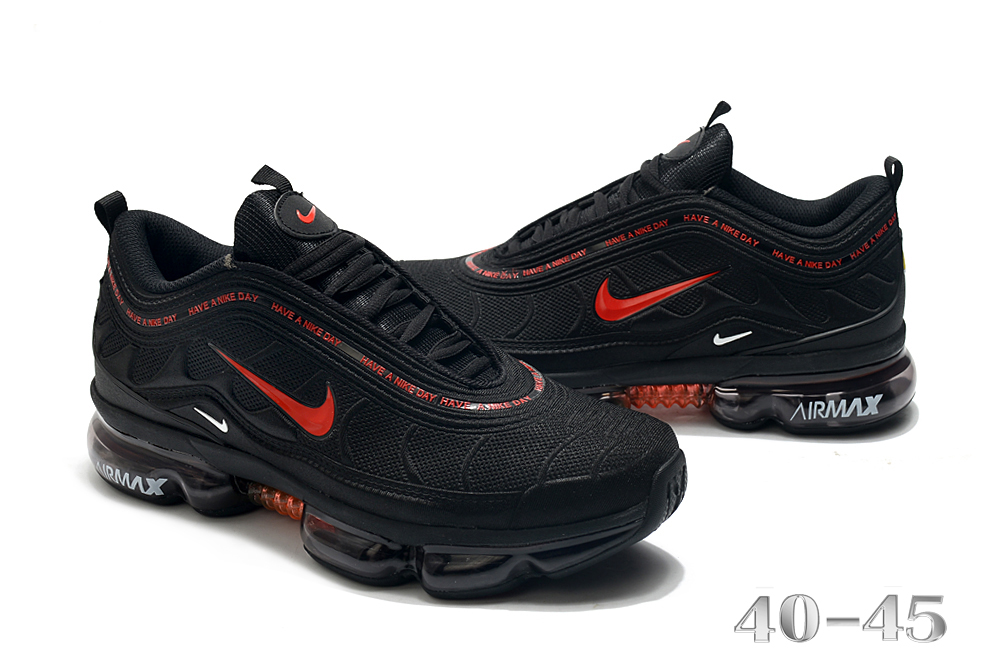 Nike Air Max TN 97 Black Red Shoes - Click Image to Close